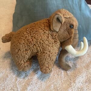 Living Nature Woolly Mammoth Elephant 8" Tall Plush Toy Stuffed Animal Realistic